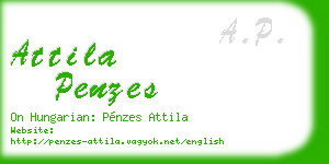 attila penzes business card