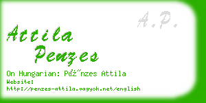 attila penzes business card